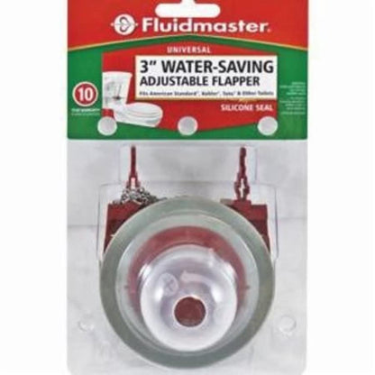 Universal Adjustable Toilet Flapper, Rubber, Red