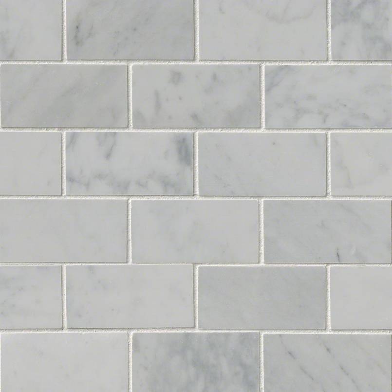 Carrara White Tile 2x4