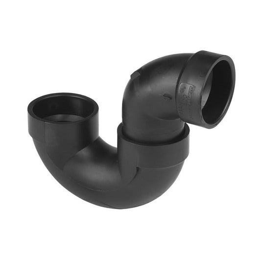 DWV P-Trap, 1-1/2 in, Hub, ABS