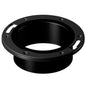 DWV Plastic Ring Closet Flange, 4 x 3 in, Hub, ABS