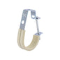 J Hanger, 1/2 in, Steel, Electrogalvanized, Thermal Plastic Elastomer Lined