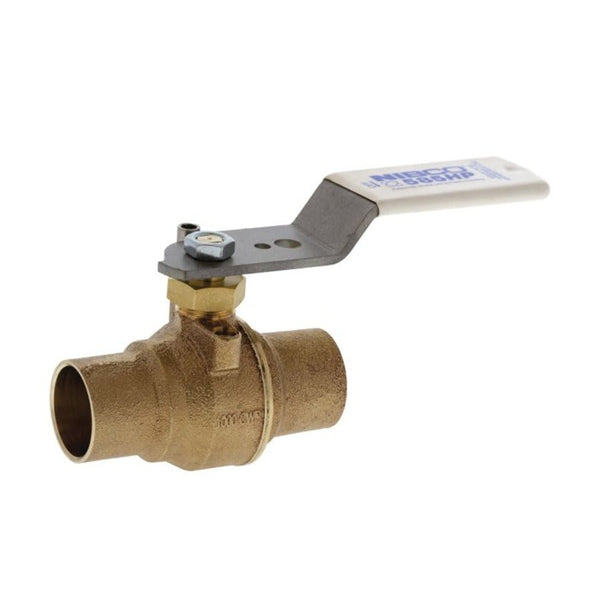 2-Piece Ball Valve, 2-1/2 in, C, Full Port, Stainless Steel Ball, Bronze