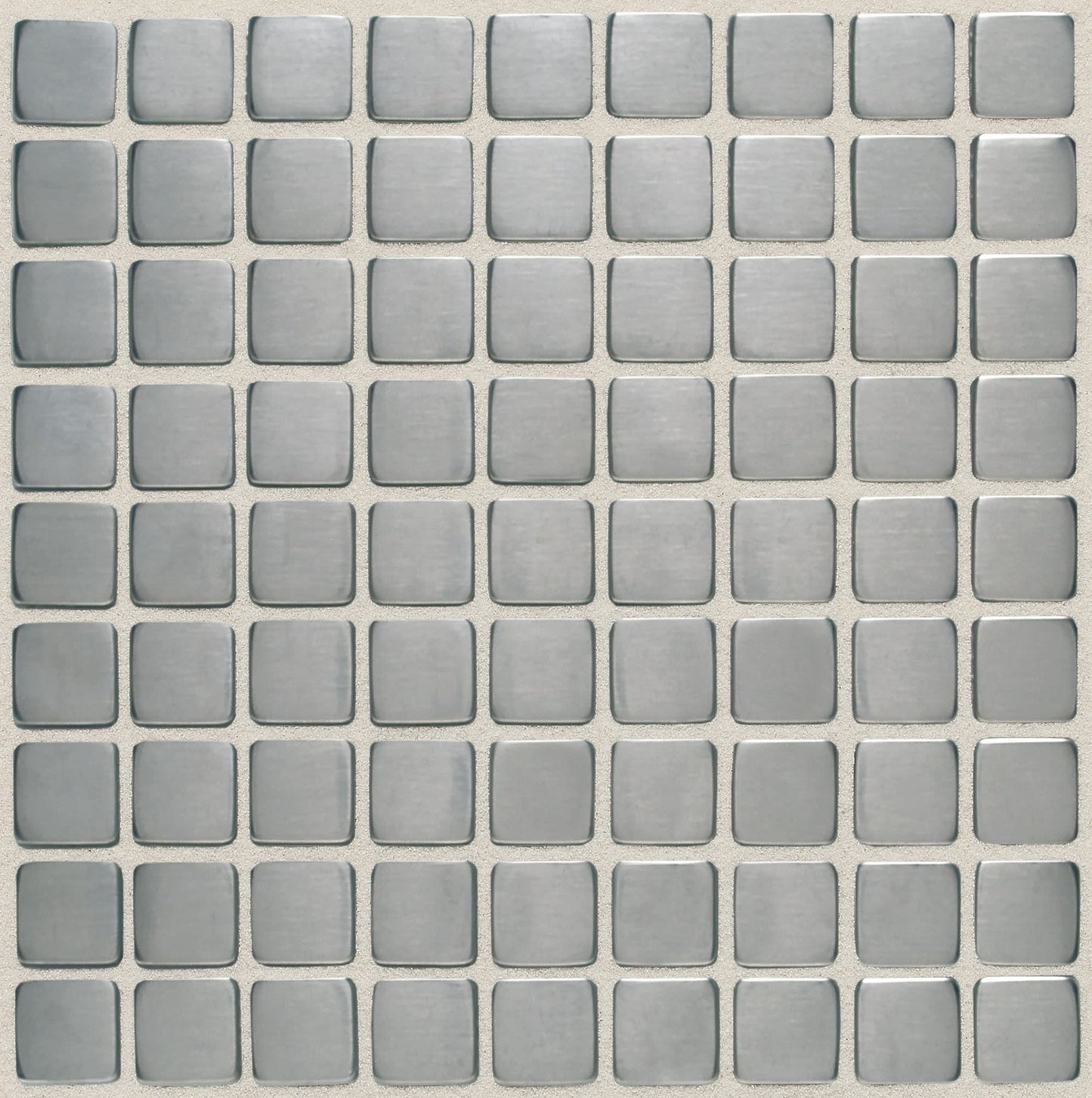 Metallica Brushed Stainless Steel Hexagon 1X1 Satin