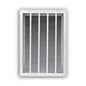 Stamped Removable Face Sidewall Return Filter Grille, 20 x 30 in, 1/2 in Spacing, 2 in Filter, Steel, White