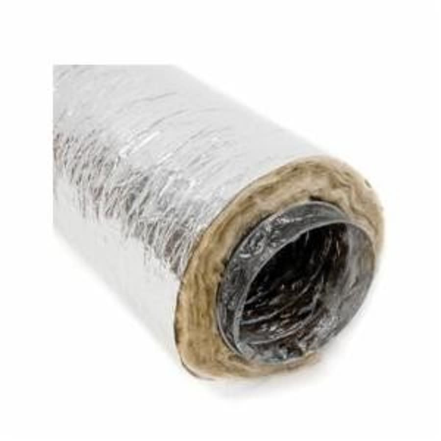 Insulated Class 1 Flexible Duct, R6, 10 in ID, 25 ft L
