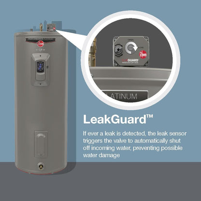 Gladiator 40 Gal. Medium 12 Year 4500/4500-Watt Smart Electric Water Heater with Leak Detection and Auto Shutoff