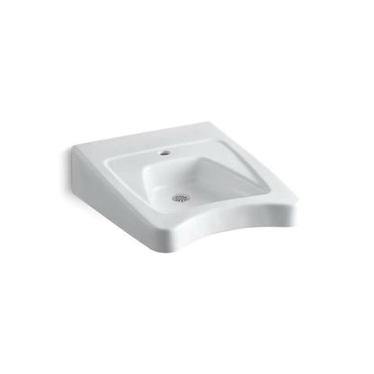 Morningside™ Wall Mount Lavatory Sink, ADA, 20 x 21-1/2 x 8-1/8 in, Vitreous China, White