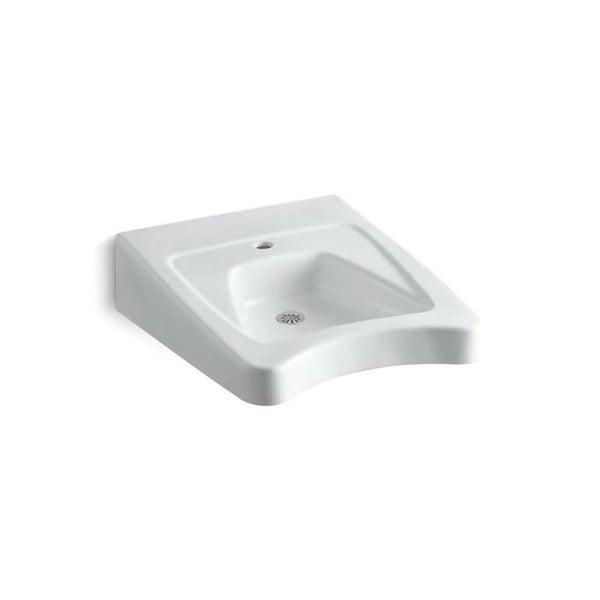 Morningside™ Wall Mount Lavatory Sink, ADA, 20 x 21-1/2 x 8-1/8 in, Vitreous China, White