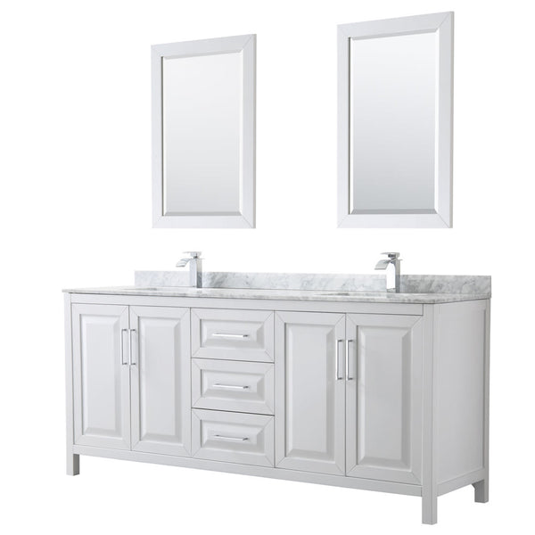 Daria Double Bathroom Vanity - 80W x 35.75H x 22D