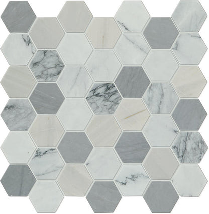 Raine Cirrus Storm Hexagon 2X2 Honed