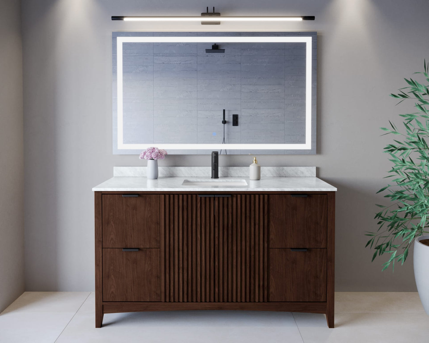 Palmilla Single Bathroom Vanity - 60W x 35H x 22D