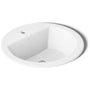 Bryant 18-7/8" Circular Vitreous China Drop In Bathroom Sink with Overflow and Single Faucet Hole