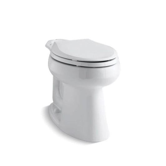 HighLine® Toilet Bowl, Floor Mount, 10 in Rough, Elongated, White