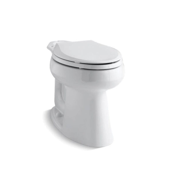 HighLine® Toilet Bowl, Floor Mount, 10 in Rough, Elongated, White