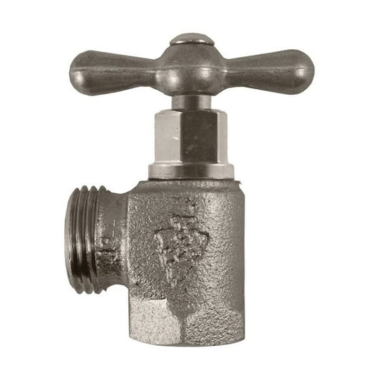 Washing Machine Valve, 1/2 in Inlet, FNPT, Rough Bronze