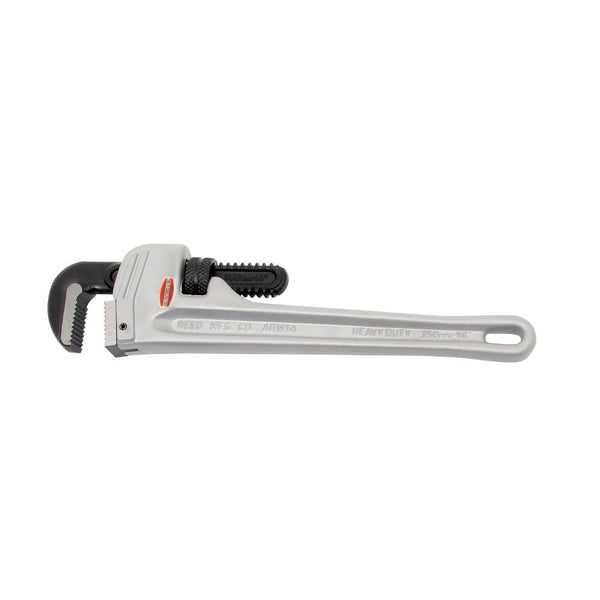 Straight Pipe Wrench, 1/4 to 2-1/2 in Pipe, 18 in OAL, Hook and Heel Jaw, Titanium Aluminum Alloy Handle