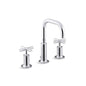 Purist® Widespread Lavatory Faucet, ADA, 2 Handle, 3-Hole, 1.2 gpm, Polished Chrome