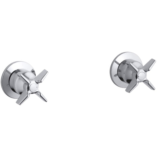 Triton Double Handle Valve Trim Only with Metal Cross Handles