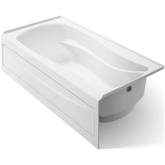 Mariposa 6 Foot Three Wall Alcove Soaking Tub with Right Hand Drain