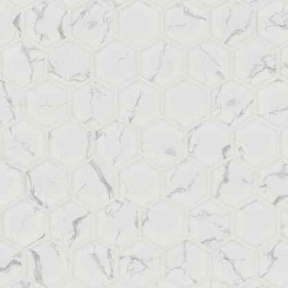 Carrara Matte 2" Hexagon