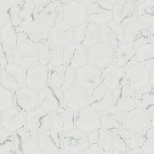 Carrara Matte 2" Hexagon