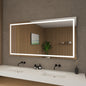 Lucia Frameless LED Surface Lighted Bathroom Vanity Mirror with Dimmer and Defogger - 70W x 36H x 1.38D