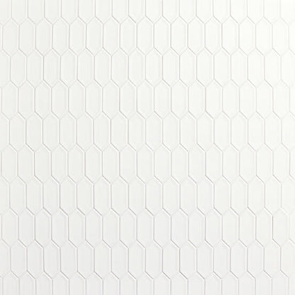 Luminique Arctic White Rectangle, Handcrafted 12X24 Glossy