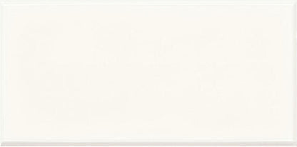 RetroSpace Remix Modern White Square, Undulated 6X6 Glossy