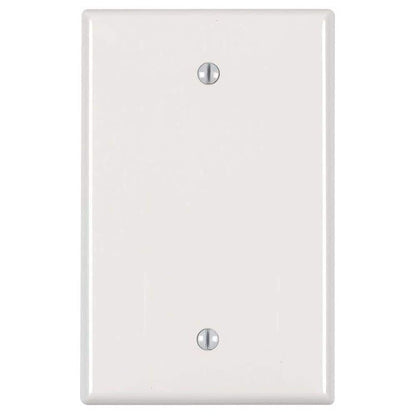 1-Gang Midway Blank Nylon Wall Plate, White