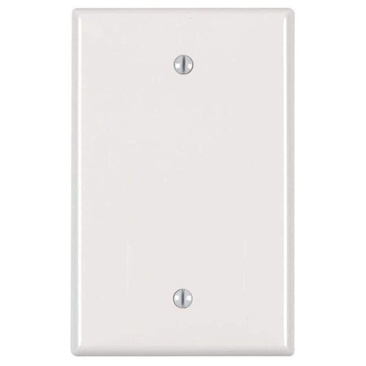 1-Gang Midway Blank Nylon Wall Plate, White