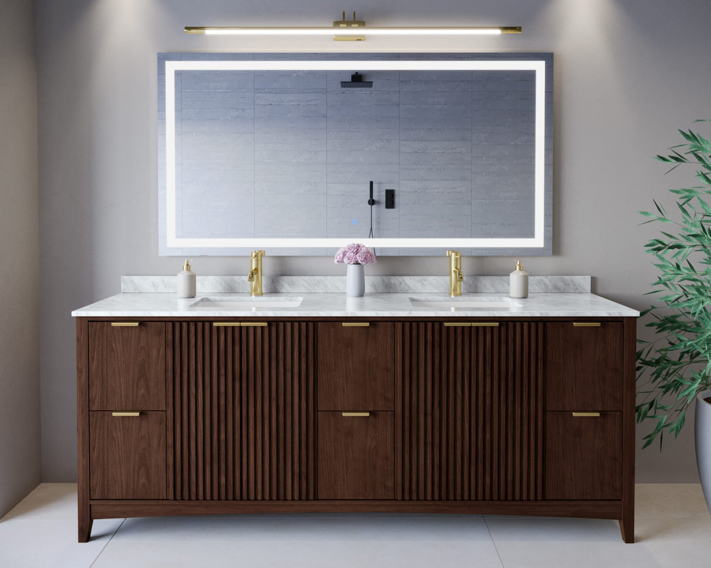 Palmilla Double Bathroom Vanity - 84W x 35H x 22D