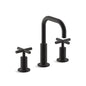 Purist® Widespread Lavatory Faucet, ADA, 2 Handle, 3-Hole, 1.2 gpm, Matte Black