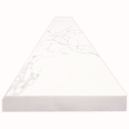 CARRARA WHITE 6X73X0.62 SINGL B POL-ENG