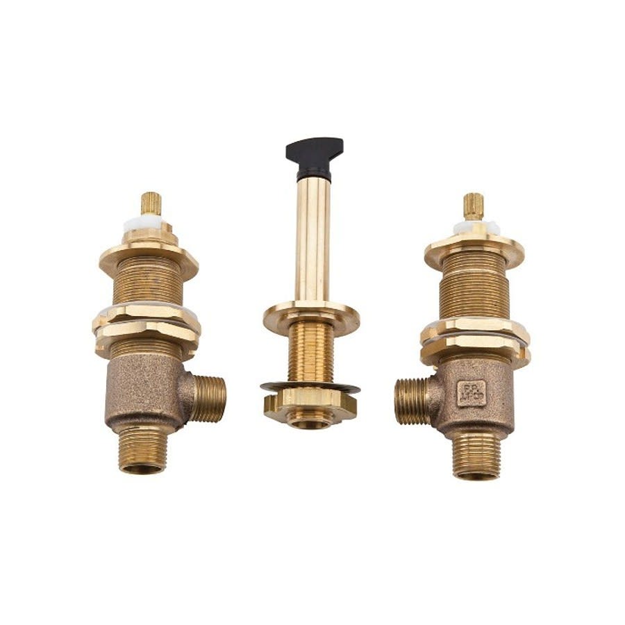 Pfirst Series™ Two Handle Universal Roman Tub Valve Only, 1/2 in, Male IP/C, Brass Body