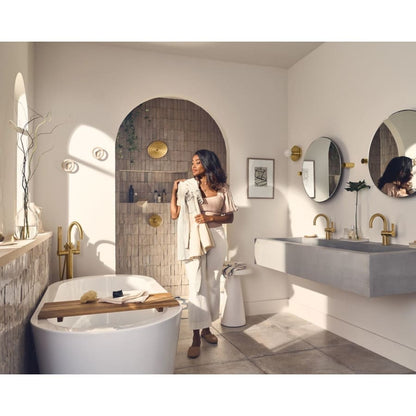 Cia Floor Mounted Tub Filler with Built-In Diverter - Includes Hand Shower