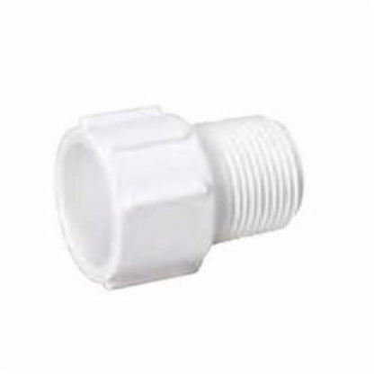 Male Adapter, 1 in, Socket x MNPT, SCH 40/STD, PVC