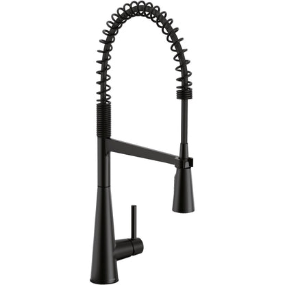 Sleek 1.5 GPM Single Hole Pre-Rinse Pull Down Kitchen Faucet with Power Boost