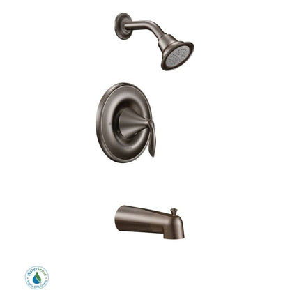 Single Handle Posi-Temp Pressure Balanced Tub and Shower Trim with Eco Performance Shower Head from the Eva Collection (Less Valve)