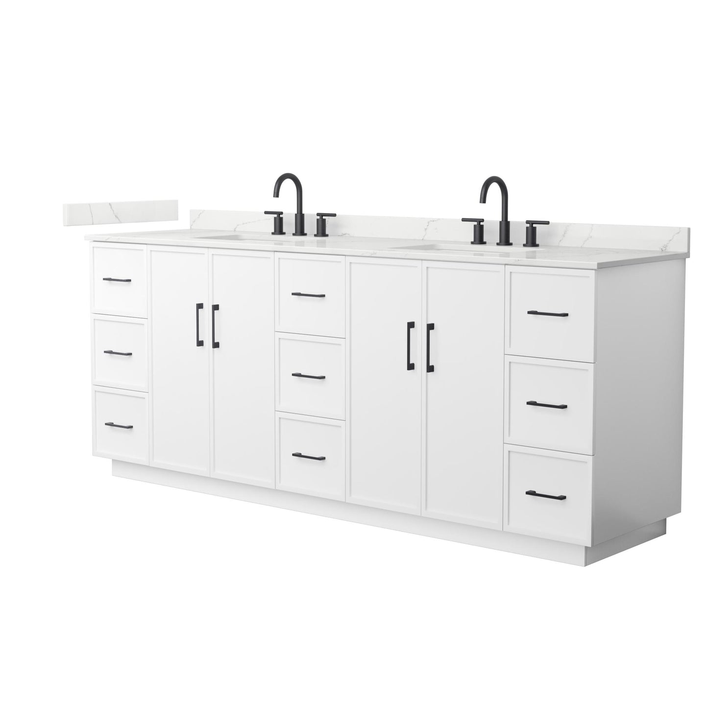Elan Double Bathroom Vanity with Toe Kick - 84W x 35H x 22D