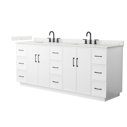Elan Double Bathroom Vanity with Toe Kick - 84W x 35H x 22D