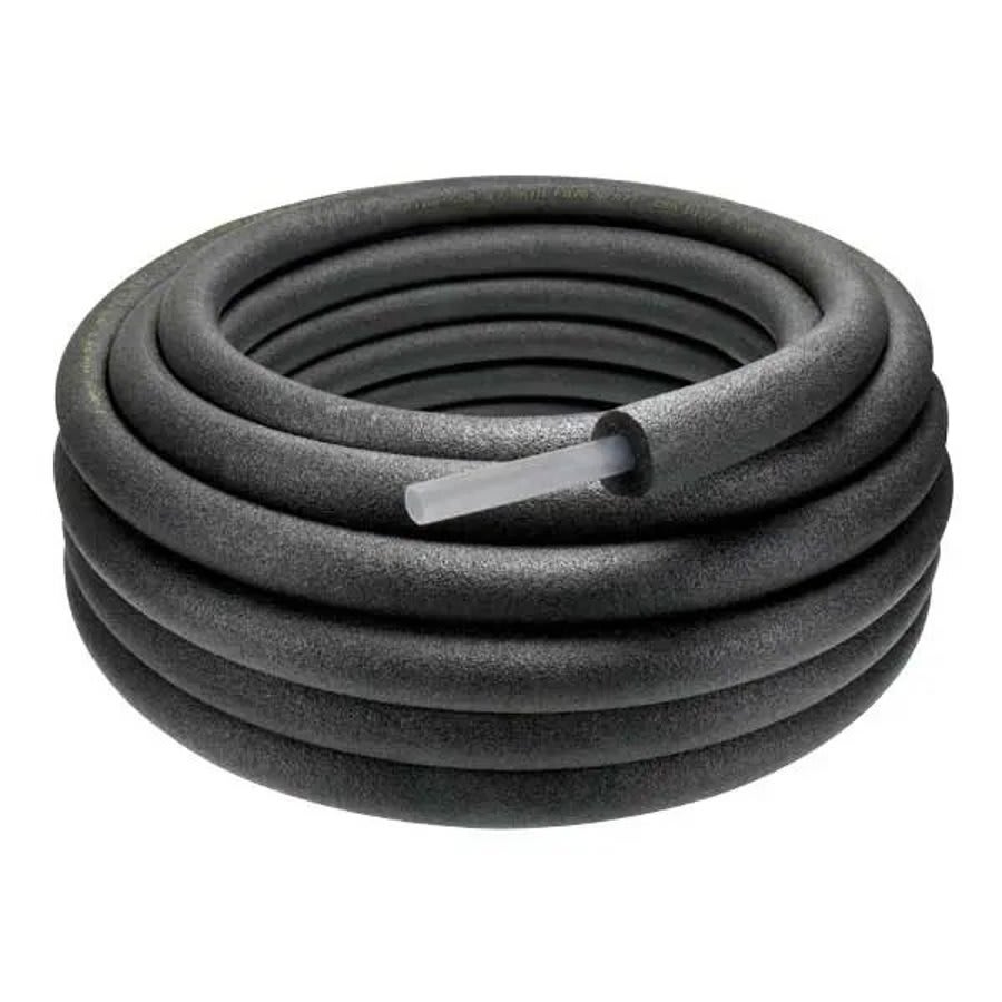 AquaPEX® Pre-Insulated PEX Tube, 1/2 in, Black, 100 ft L