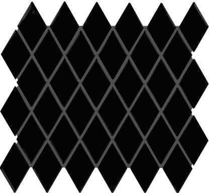 Color Story Mosaics Matte Black Straight Joint 2X2 Matte