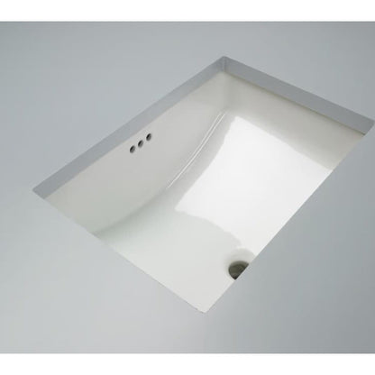 Norris 21" Rectangular Vitreous China Undermount Bathroom Sink with Overflow