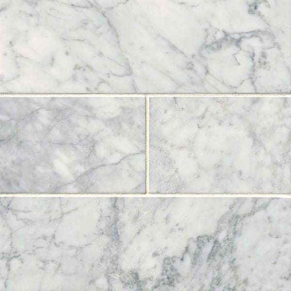Carrara White Marble Subway Tile