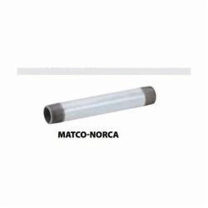 Nipple, 3/4 in, 8 in L, MNPT, Steel, Galvanized, SCH 40/STD