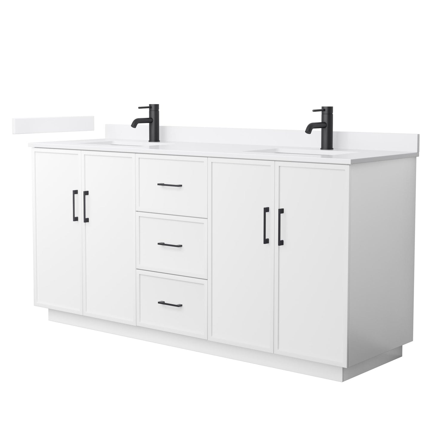 Elan Double Bathroom Vanity with Toe Kick - 72W x 35H x 22D