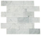 SimplyStick Mosaix Carrara White Brick 2X4 Polished