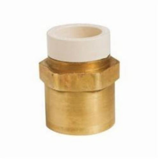 Tomahawk MetalHead™ Straight Adapter, 3/4 in, CPVC x FNPT, Brass