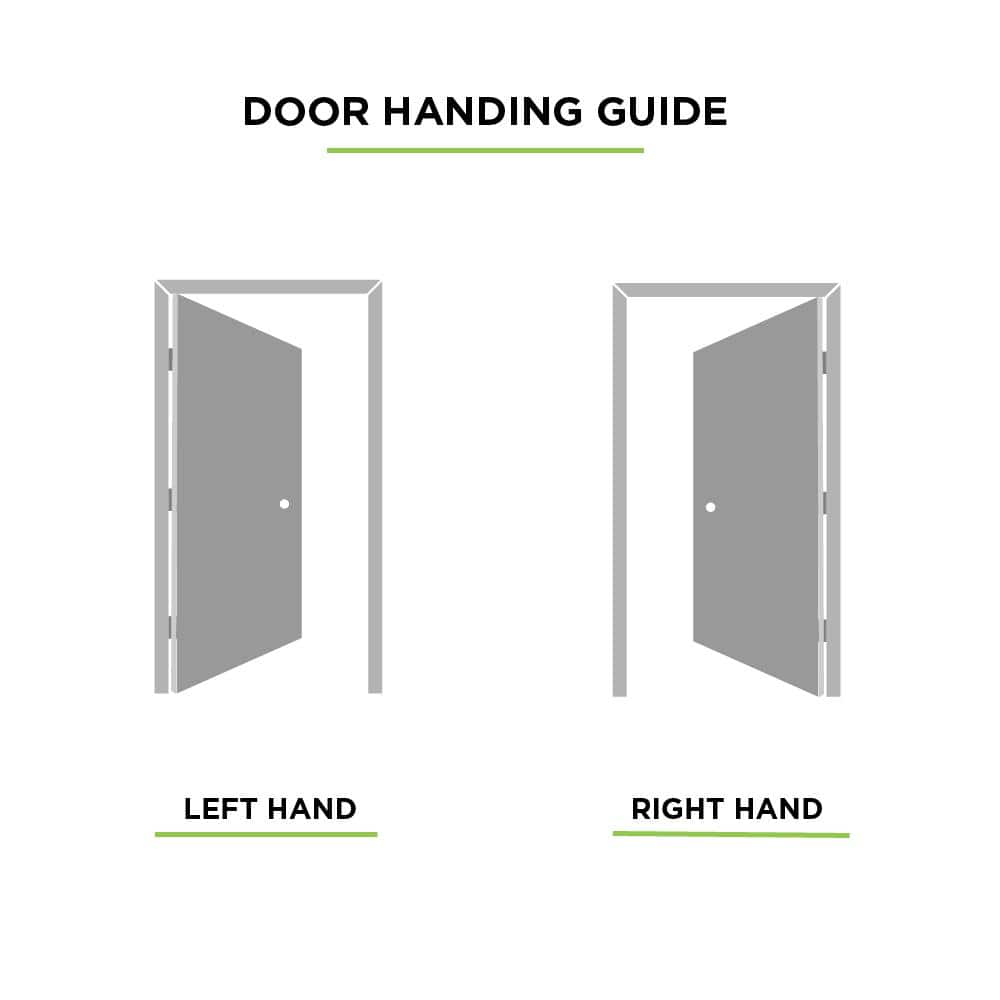 36 in. x 80 in. 6 Panel Right-Handed Hollow-Core Textured Primed White Composite Single Prehung Interior Door