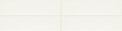 Color Story Pinstripes Ice White Rectangle, Fluted 2X8 Glossy
